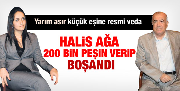 Halis Toprak 200 bin TL ödeyip eşinden boşandı