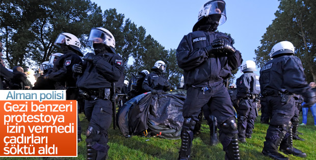Hamburg polisi G20 protesto kampını dağıttı