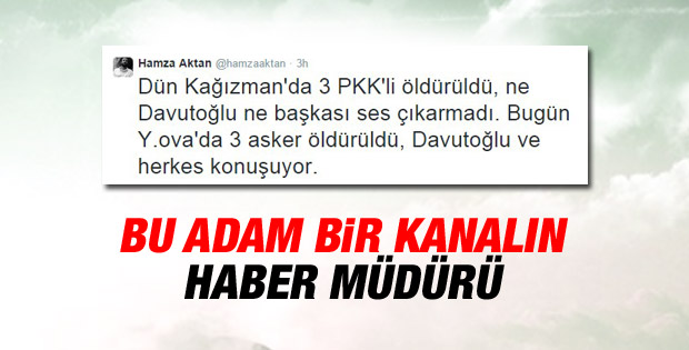 Hamza Aktan'dan tepki çeken şehit tweeti