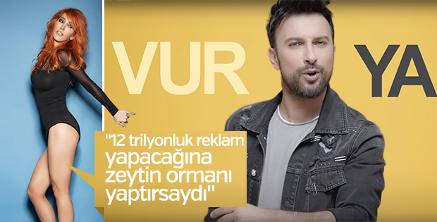 Hande Yener'den Tarkan'a zeytin ağacı göndermesi