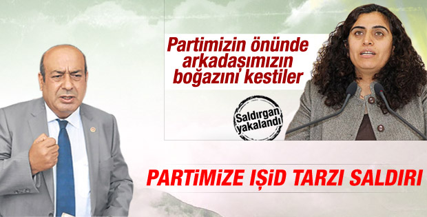 HDP Ankara il binası önünde bıçaklı saldırı İZLE