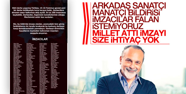 Sanatçı bildirileri dönemi kapandı