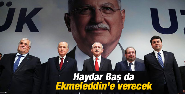 Çatı aday Ekmeleddin İhsanoğlu'na destek deklarasyonu İZLE
