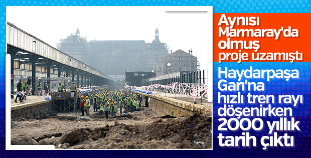 Haydarpaşa'nın altından eski Kadıköy çıktı