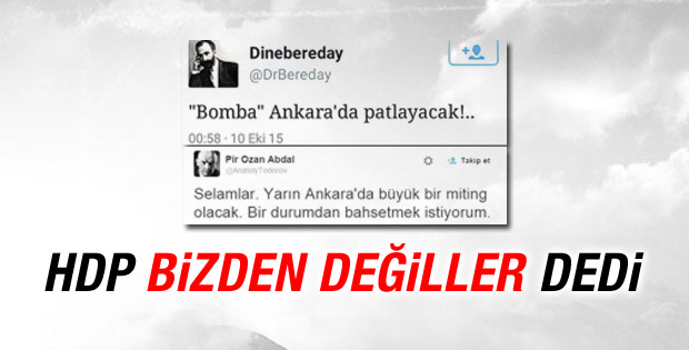 HDP'den bombayı bilen tweetlerle ilgili açıklama