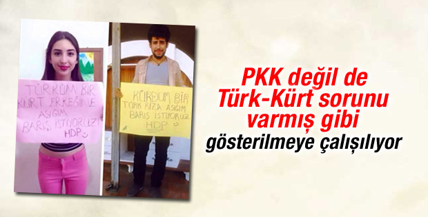 HDP'liler Türk-Kürt sorunu algısı yaratma peşinde