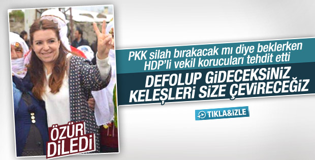 Korucuları tehdit eden HDP’li vekil özür diledi