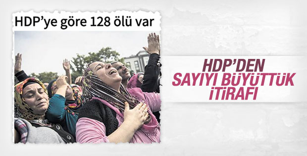 HDP özür diledi: Sayıyı yanlış vermişiz