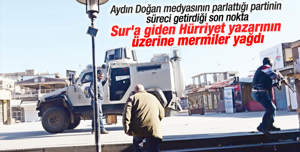 Hürriyet Sur'a girdi teröristler mermi yağdırdı