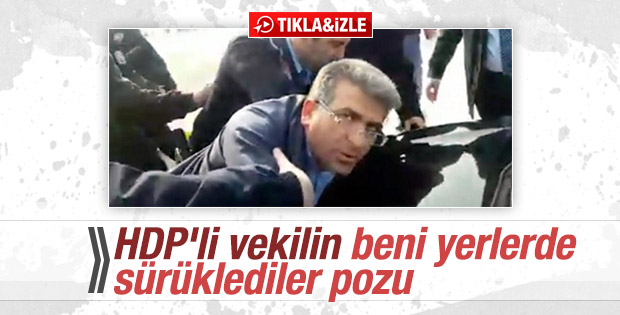 HDP'li vekil Adem Geveri yol kapatma eylemi yaptı