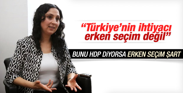 Figen Yüksekdağ'dan erken seçim açıklaması