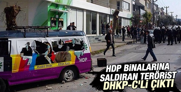 HDP binalarına saldıran teröristler DHKP-C'li çıktı
