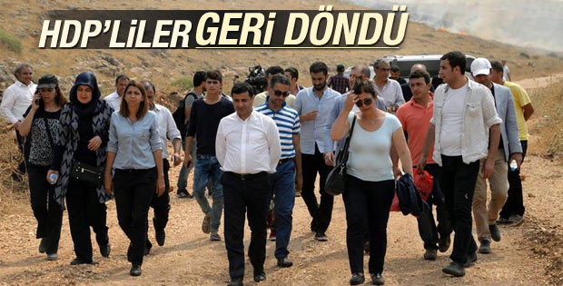 Cizre'ye giremeyen HDP heyeti İdil'e döndü