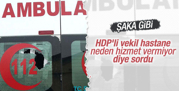 HDP'li vekil hastane açılışının neden geciktiğini sordu