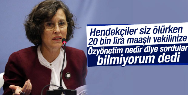 HDP'li vekil özyönetim nedir sorusunu cevaplayamadı
