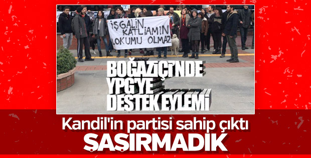Boğaziçi'ndeki terör yandaşlarına HDP'den destek