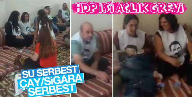 HDP'lilerin açlık grevinde su, çay ve sigara serbest