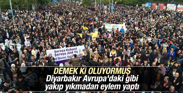 HDP'nin çağrısıyla Kobani'ye destek için toplandılar
