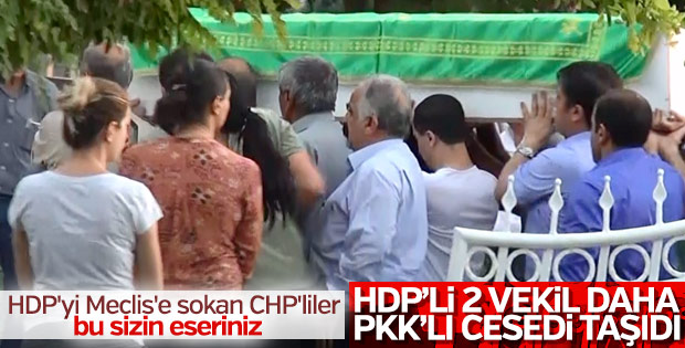 HDP'li 2 vekil daha PKK cenazesine katıldı