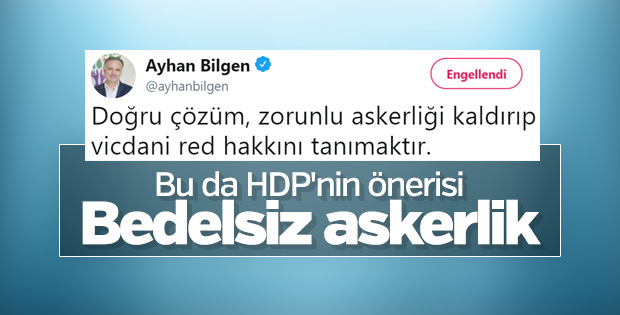 HDP vicdani ret istiyor