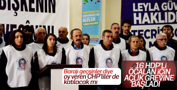HDP'liler Abdullah Öcalan için açlık grevinde
