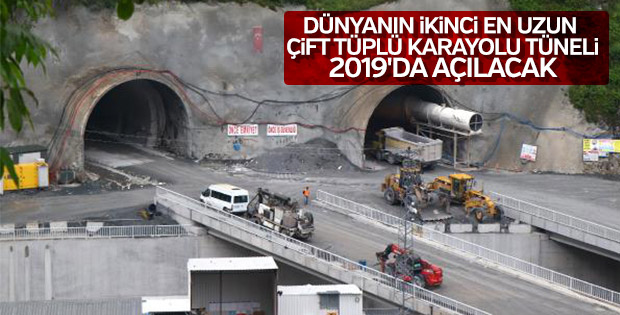 Zigana Tüneli'nde sona yaklaşılıyor