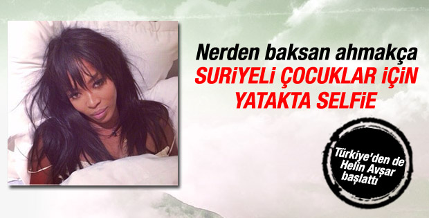 Suriyeli çocuklar için yatakta selfie modası