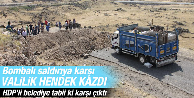 Ağrı'da PKK'ya karşı hendekle önlem alındı
