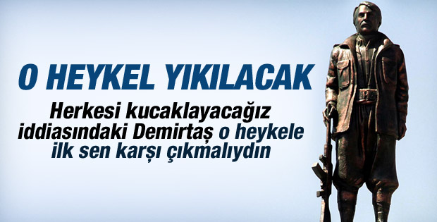 Diyarbakır'a dikilen PKK'lı heykeli için karar çıktı