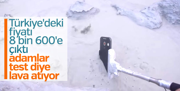 iPhone X kaynayan çamur testinde