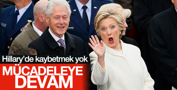 Hillary Clinton devir teslim töreninde