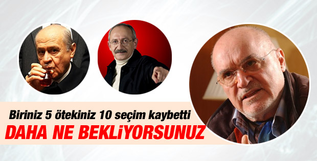 Hıncal Uluç'tan Kılıçdaroğlu ve Bahçeli'ye eleştiri