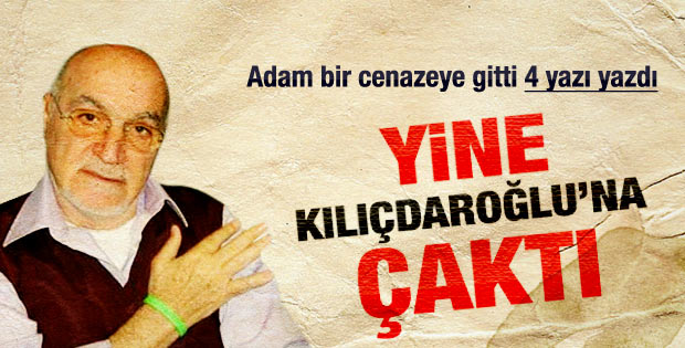 Hıncal Uluç bir kez daha CHP'ye çaktı