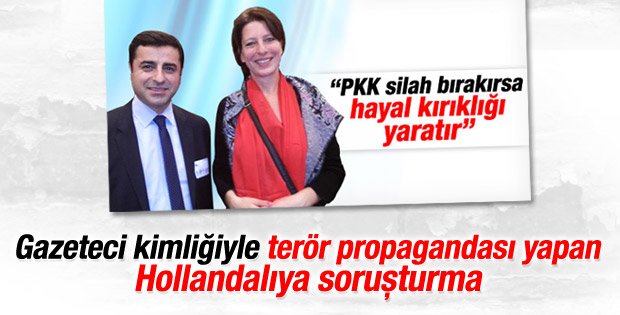 Hollandalı gazeteci Geerdink hakkında soruşturma