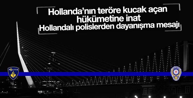 Rotterdam'dan Türk polisine anlamlı destek