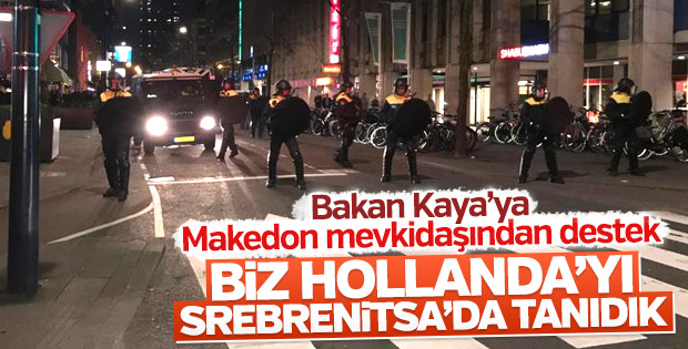 Makedonyalı bakan: Biz Hollanda'yı Srebrenitsa'da tanıdık