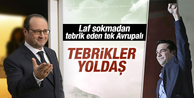 Çipras'ı en sıcak karşılayan AB lideri Hollande oldu