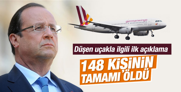 Hollande'den uçak kazasıyla ilgili açıklama