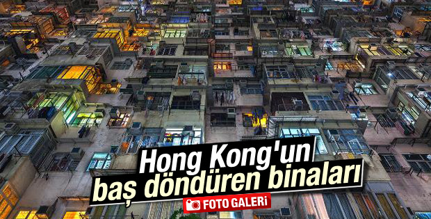 Hong Kong'un baş döndüren binaları