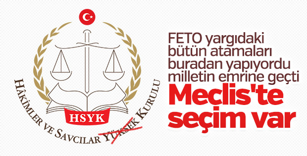 Meclis'te HSK'ya atamalar ele alınacak