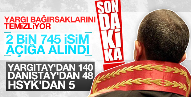 HSYK'da darbeyi alkışlayan hakim ve savcılara operasyon