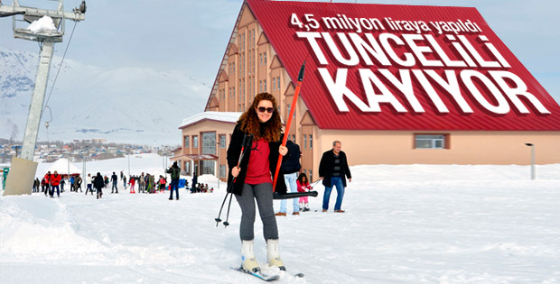 Tuncelilerin kayak keyfi