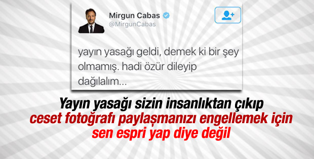 Mirgün Cabas'tan tepki çeken tweet