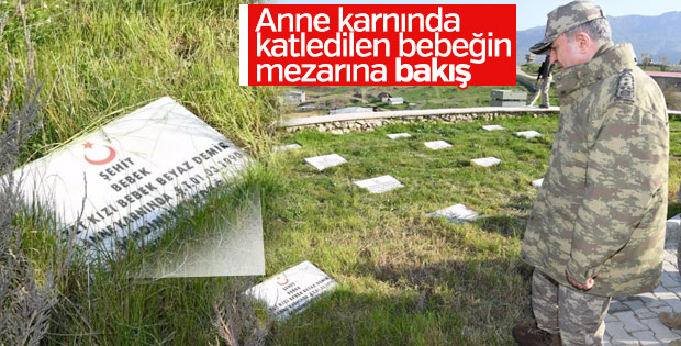 Orgeneral Akar Irak sınırında