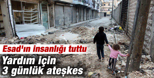 Humus'ta 3 günlük ateşkes
