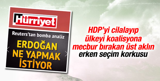 İngiliz Reuters'in erken seçim analizi Hürriyet'i korkuttu