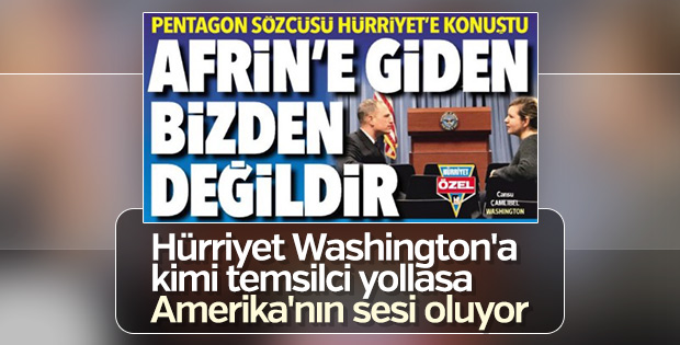 Hürriyet ABD'nin teröristlerle bağını manşetten aklıyor