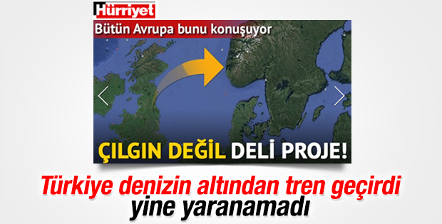 Marmaray düşmanı Hürriyet'in deli projesi