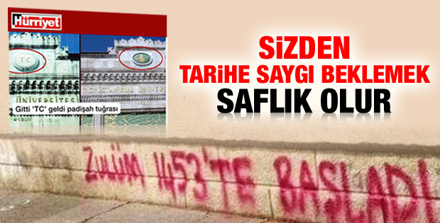 Hürriyet'in Osmanlı tuğrası rahatsızlığı
