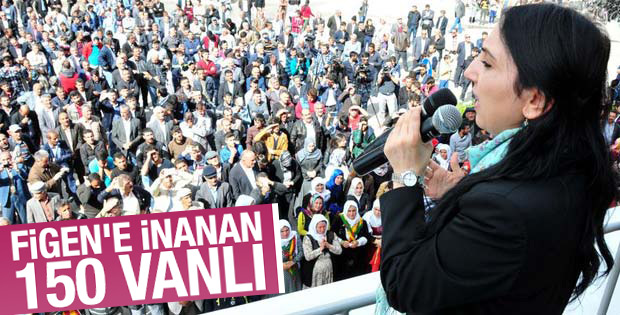 HDP'nin Van mitingine neredeyse kimse katılmadı